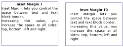 Inset margin